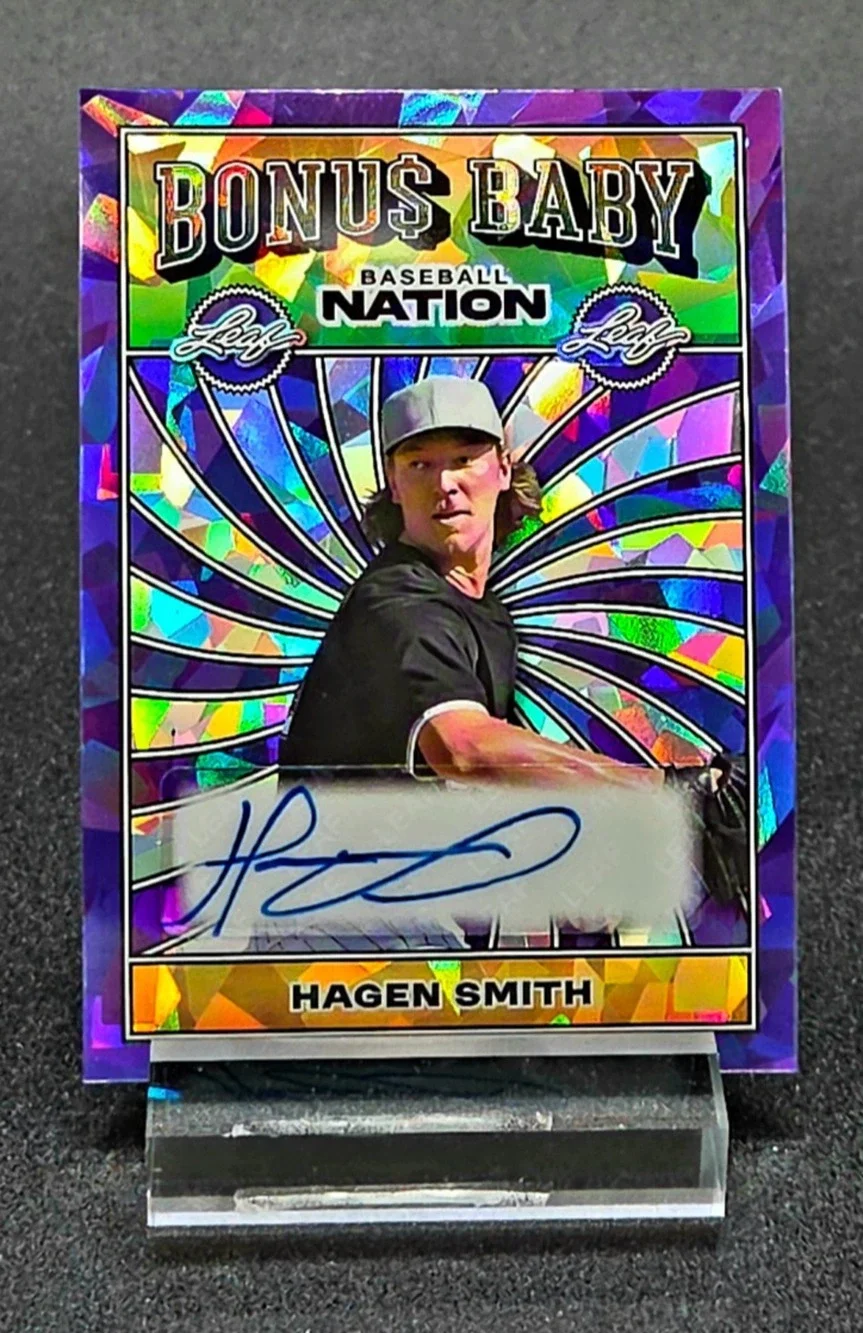 2025 Hagen Smith 5/8 Auto Bonus Baby Chicago White Sox Top Prospect
